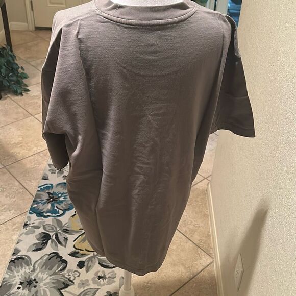 Yeezy Gap Collab Tee Shirt Gray Crewneck Men's Size S Oversized Streetwear New - Picture 4 of 11
